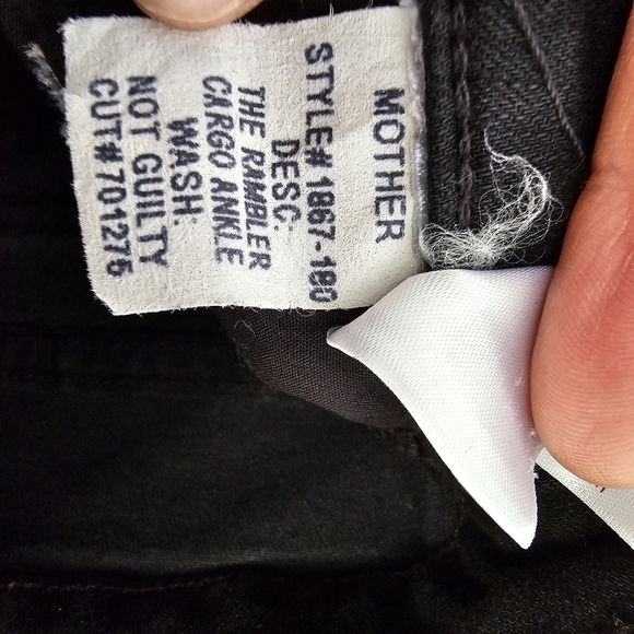 Mother The Rambler cargo ankle jeans size 24 - Picture 15 of 16